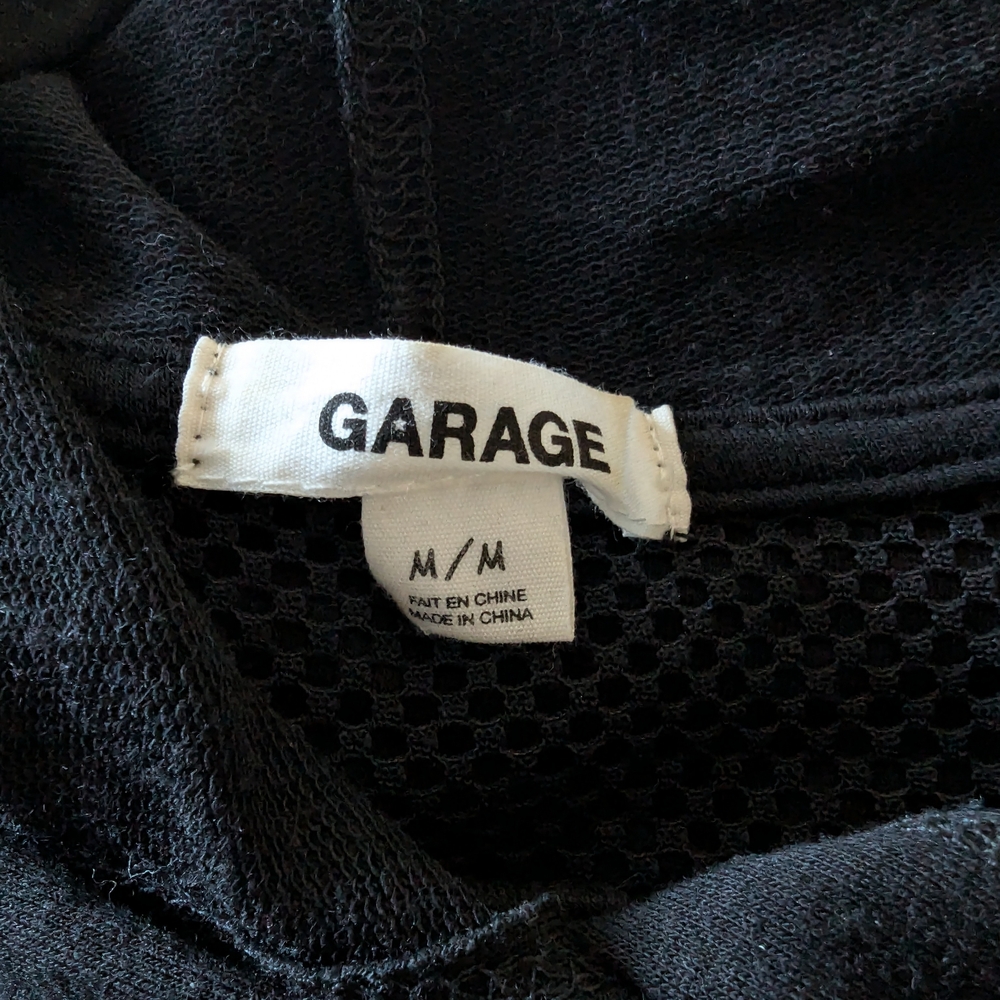 Garage Black Women's Mesh Hoodie - M - Picture 3 of 7